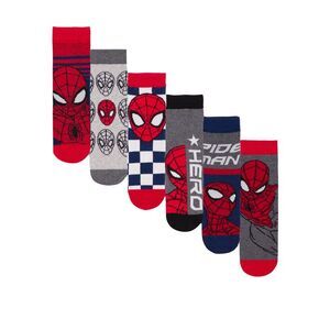 Spider-Man Boys Socks (Pack of 6) / Multicolored
